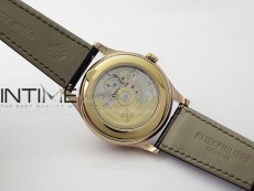 Annual Calendar Moonphase 5396 RG ZF 1:1 Best Edition White/Blue Dial on Brown Leather Strap A324