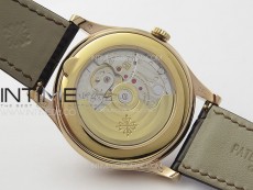 Annual Calendar Moonphase 5396 RG ZF 1:1 Best Edition White/Blue Dial on Brown Leather Strap A324