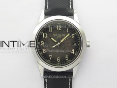 Calatrava 5226G SS PPF 1:1 Best Edition Gray Rock Dial on Black Nylon Strap 330CS