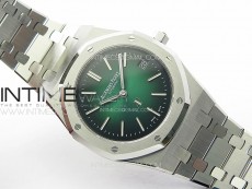 Royal Oak 39mm 16202 50th SS ZF 1:1 Best Edition Green Textured Dial on SS Bracelet A7121