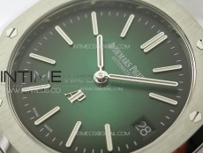 Royal Oak 39mm 16202 50th SS ZF 1:1 Best Edition Green Textured Dial on SS Bracelet A7121