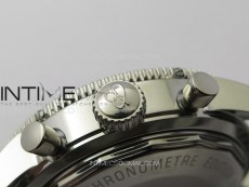 SuperOcean 44mm Black Ceramic Bezel B50 Best Edition Green Dial Green Subdials on SS Bracelet A7750