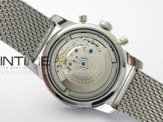SuperOcean 44mm Black Ceramic Bezel B50 Best Edition Green Dial Green Subdials on SS Bracelet A7750