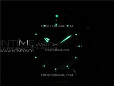 SuperOcean 44mm Black Ceramic Bezel B50 Best Edition Green Dial Green Subdials on SS Bracelet A7750