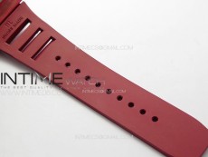 RM052 Skull Red Carbon Real Tourbillon YSF 1:1 Best Edition Skull Dial on Red Rubber Strap