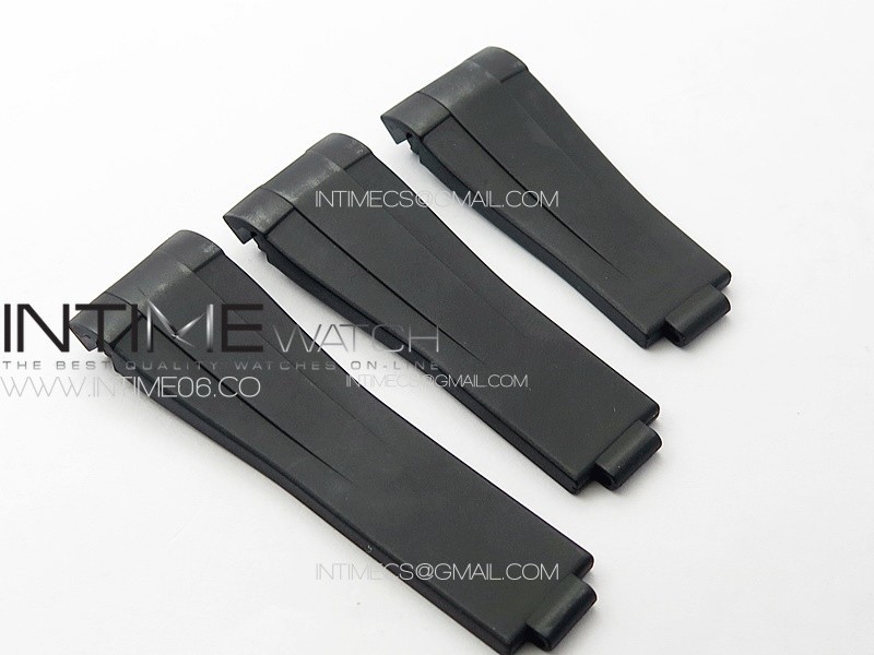 New 1:1 RubberB 3AF Black Rubber Strap 3 Size Same Technology as Genuine
