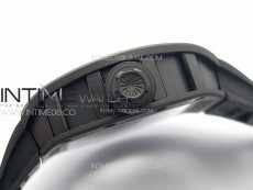 RM052 Skull Black Carbon Real Tourbillon YSF 1:1 Best Edition Skull Dial on Black Rubber Strap