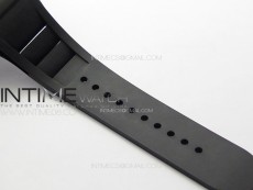 RM052 Skull Black Carbon Real Tourbillon YSF 1:1 Best Edition Skull Dial on Black Rubber Strap