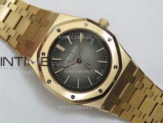 Royal Oak 39mm 16202 50th RG ZF 1:1 Best Edition Gray Textured Dial on SS Bracelet A7121
