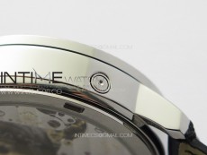 Calatrava 5057 Cortina Watch 50th Anniversary SS YSF 1:1 Best Edition Gray Dial on Black Leather Strap A240