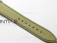 Calatrava 5057 Cortina Watch 50th Anniversary SS YSF 1:1 Best Edition Gray Dial on Black Leather Strap A240