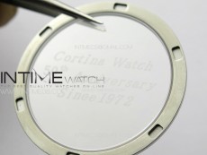Calatrava 5057 Cortina Watch 50th Anniversary SS YSF 1:1 Best Edition Gray Dial on Black Leather Strap A240