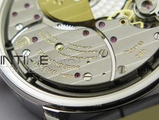 Calatrava 5057 Cortina Watch 50th Anniversary SS YSF 1:1 Best Edition Gray Dial on Black Leather Strap A240