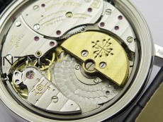 Calatrava 5057 Cortina Watch 50th Anniversary SS YSF 1:1 Best Edition Gray Dial on Black Leather Strap A240
