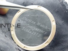 Calatrava 5057 Cortina Watch 50th Anniversary RG YSF 1:1 Best Edition White Dial on Black Leather Strap A240