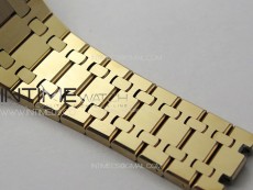 Royal Oak 41mm 15400 RG APSF 1:1 Best Edition Black Textured Dial on RG Bracelet A3120 Super Clone V3