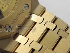 Royal Oak 41mm 15400 RG APSF 1:1 Best Edition Black Textured Dial on RG Bracelet A3120 Super Clone V3