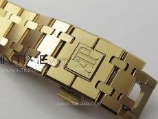 Royal Oak 41mm 15400 RG APSF 1:1 Best Edition Black Textured Dial on RG Bracelet A3120 Super Clone V3