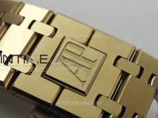 Royal Oak 41mm 15400 RG APSF 1:1 Best Edition Black Textured Dial on RG Bracelet A3120 Super Clone V3