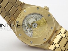 Royal Oak 41mm 15400 RG APSF 1:1 Best Edition Black Textured Dial on RG Bracelet A3120 Super Clone V3