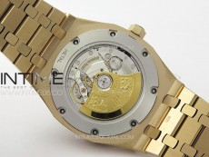 Royal Oak 41mm 15400 RG APSF 1:1 Best Edition Black Textured Dial on RG Bracelet A3120 Super Clone V3