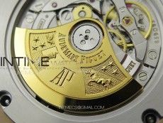 Royal Oak 41mm 15400 RG APSF 1:1 Best Edition Black Textured Dial on RG Bracelet A3120 Super Clone V3