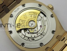 Royal Oak 41mm 15400 RG APSF 1:1 Best Edition Black Textured Dial on RG Bracelet A3120 Super Clone V3