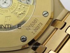 Royal Oak 41mm 15400 RG APSF 1:1 Best Edition Black Textured Dial on RG Bracelet A3120 Super Clone V3