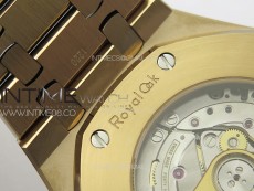 Royal Oak 41mm 15400 RG APSF 1:1 Best Edition Black Textured Dial on RG Bracelet A3120 Super Clone V3