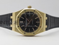 Royal Oak 41mm 15400 RG APSF 1:1 Best Edition Black Textured Dial on RG Bracelet A3120 Super Clone V3