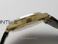 Royal Oak 41mm 15400 RG APSF 1:1 Best Edition Black Textured Dial on RG Bracelet A3120 Super Clone V3