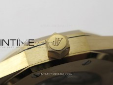 Royal Oak 41mm 15400 RG APSF 1:1 Best Edition Black Textured Dial on RG Bracelet A3120 Super Clone V3