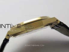 Royal Oak 41mm 15400 RG APSF 1:1 Best Edition Black Textured Dial on RG Bracelet A3120 Super Clone V3