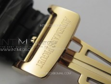 Royal Oak 41mm 15400 RG APSF 1:1 Best Edition Black Textured Dial on RG Bracelet A3120 Super Clone V3