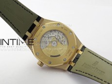 Royal Oak 41mm 15400 RG APSF 1:1 Best Edition Black Textured Dial on RG Bracelet A3120 Super Clone V3