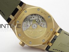 Royal Oak 41mm 15400 RG APSF 1:1 Best Edition Black Textured Dial on RG Bracelet A3120 Super Clone V3
