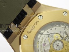 Royal Oak 41mm 15400 RG APSF 1:1 Best Edition Black Textured Dial on RG Bracelet A3120 Super Clone V3