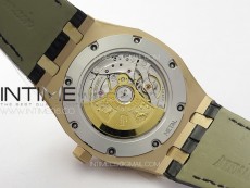 Royal Oak 41mm 15400 RG APSF 1:1 Best Edition Black Textured Dial on RG Bracelet A3120 Super Clone V3
