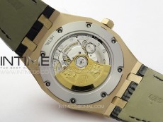 Royal Oak 41mm 15400 RG APSF 1:1 Best Edition Black Textured Dial on RG Bracelet A3120 Super Clone V3
