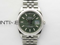 DateJust 36 SS 116234 VSF 1:1 Best Edition 904L Steel Green Leaf Dial on Jubilee Bracelet VS3235