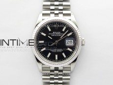 DateJust 36 SS 116234 VSF 1:1 Best Edition 904L Steel Black Dial on Jubilee Bracelet VS3235