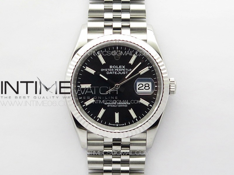 DateJust 36 SS 126234 VSF 1:1 Best Edition 904L Steel Black Dial on Jubilee Bracelet VS3235 DateJust 36 SS 126234 VSF 1:1 Best Edition 904L Steel Black Dial on Jubilee Bracelet VS3235