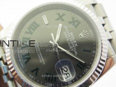 DateJust 36 SS 116234 VSF 1:1 Best Edition 904L Steel Gray Dial Roman Markers on Jubilee Bracelet VS3235
