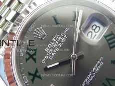 DateJust 36 SS 116234 VSF 1:1 Best Edition 904L Steel Gray Dial Roman Markers on Jubilee Bracelet VS3235