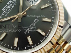 DateJust 36 SS 116231 VSF 1:1 Best Edition 904L Steel Gray Stick Dial on Jubilee Bracelet VS3235