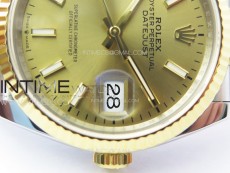 DateJust 36 SS 116231 VSF 1:1 Best Edition 904L Steel Gold Stick Dial on Jubilee Bracelet VS3235