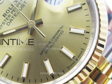 DateJust 36 SS 116231 VSF 1:1 Best Edition 904L Steel Gold Stick Dial on Jubilee Bracelet VS3235