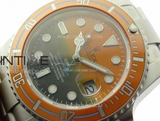 Submariner DIW Sandblasted VSF 1:1 Best Edition Orange Ceramic Bezel Orange/Black Dial on SS Bracelet VS3135