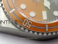 Submariner DIW Sandblasted VSF 1:1 Best Edition Orange Ceramic Bezel Orange/Black Dial on SS Bracelet VS3135