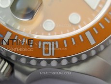 Submariner DIW Sandblasted VSF 1:1 Best Edition Orange Ceramic Bezel Orange/Black Dial on SS Bracelet VS3135